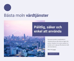 Premiumwebbplatsdesign För Bästa Molntjänster