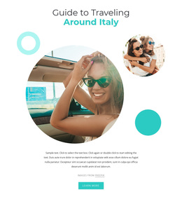 Responsive Web Template For Traveling Around Italy