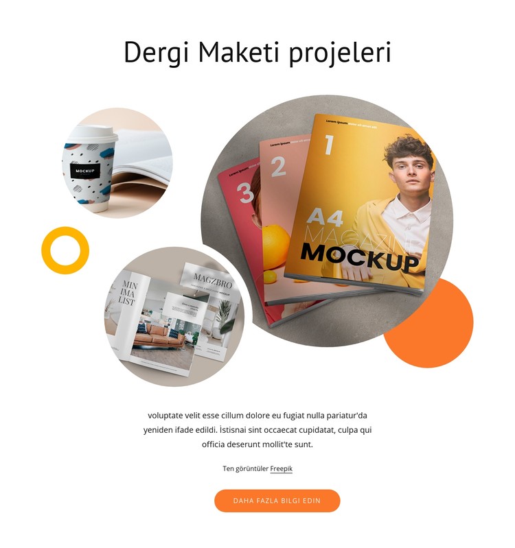 Dergi maketleri CSS Şablonu