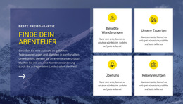 Finde Unser Abenteuer - Kostenlose Zielseite