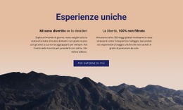Modello HTML5 Esclusivo Per Esperienze Uniche