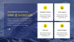 Vind Ons Avontuur - Gratis Landingspagina, HTML5-Sjabloon