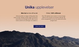 Unika Upplevelser - Helt Responsiv Mall