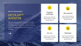 Hitta Vårt Äventyr - Färdigt Webbplatstema