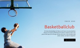 Sportbasketballverein - Vorlagen Website-Design