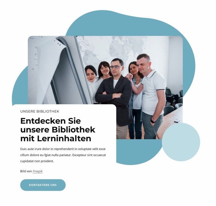 Entdecken Sie unsere Bibliothek mit Lerninhalten Website Builder-Vorlagen