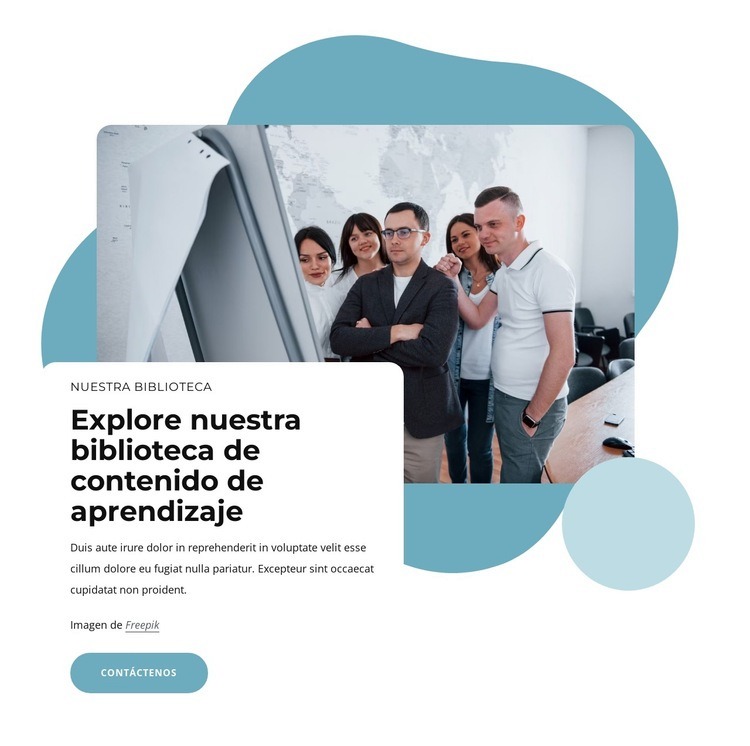 Explore nuestra biblioteca de contenido de aprendizaje Plantillas de creación de sitios web