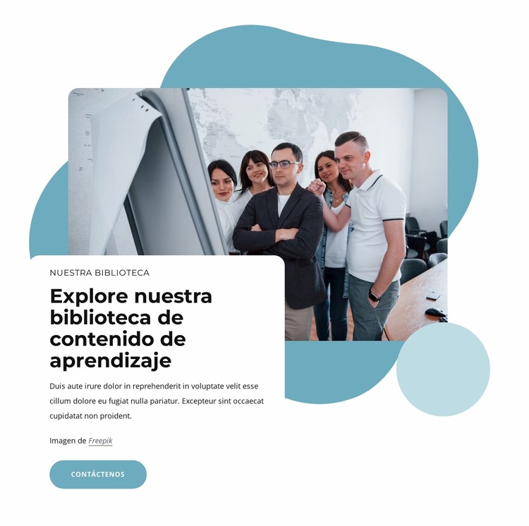 Explore nuestra biblioteca de contenido de aprendizaje Plantilla Joomla