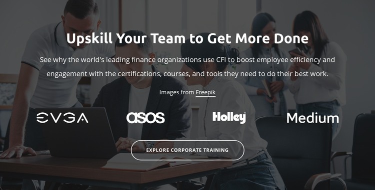 Upskill your team ti get more done HTML Template