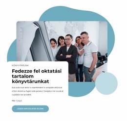 Fedezze Fel Oktatási Tartalom Könyvtárunkat Webhelysablon