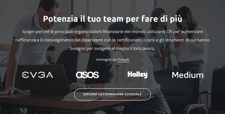 Potenzia la tua squadra per fare di più Modelli di Website Builder