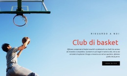 Club Di Basket Sportivo - Progettazione Di Modelli Di Siti Web