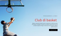 Club Di Basket Sportivo - Funzionalità Modello Di Una Pagina
