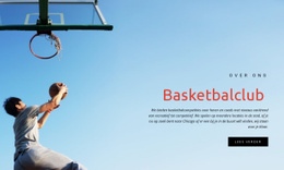 Sport Basketbalclub - Gratis Website-Ontwerp