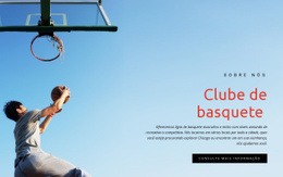 Clube De Basquete Esportivo -Maquete De Site Pronta Para Usar