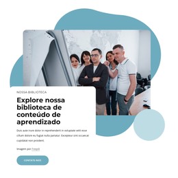 Explore Nossa Biblioteca De Conteúdo De Aprendizado - Download De Modelo HTML