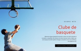Clube De Basquete Esportivo - Página De Destino HTML5