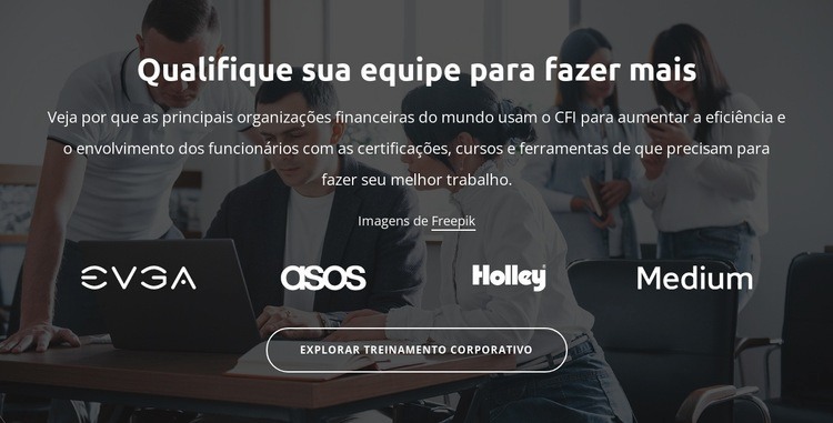 Atualize sua equipe para fazer mais Modelo de uma página