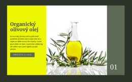 Organický Olivový Olej Responzivní Stránky