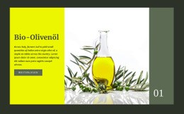 Bio-Olivenöl - HTML5-Zielseite