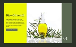 Bio-Olivenöl - Anpassbare Professionelle Joomla-Vorlage