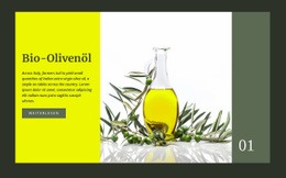 Bio-Olivenöl - Website-Vorlagen