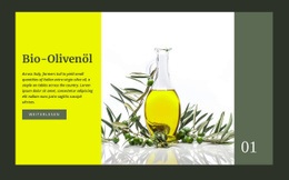 Bio-Olivenöl - Kreatives, Vielseitiges Website-Modell