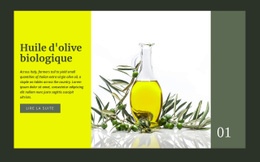 Huile D'Olive Biologique - Modèles De Sites Web