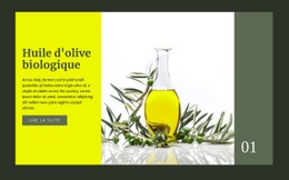 Huile D'Olive Biologique - Modèle Joomla Professionnel Personnalisable