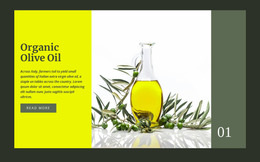 Organic Olive Oil - Free Template