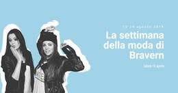 Splendido Modello HTML5 Per Evento Del Settore Della Moda