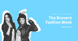 Fashion Industry Event - Free Download One Page Template
