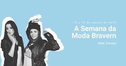 Evento Da Indústria Da Moda - Modelo De Elementos Premium