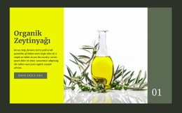 Organik Zeytinyağı - Harika WordPress Teması