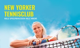 Sport Tennis Club - Fantastische Vorlage Erstellen