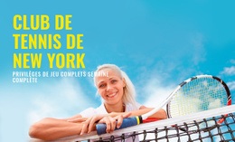 Superbe Conception De Site Web Pour Club De Tennis Sportif