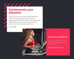 Superbe Conception De Site Web Pour Entraînements Pour Débutants