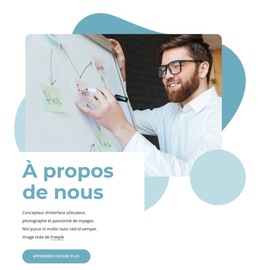 A Propos De La Société De Formation : Modèle De Site Web Simple