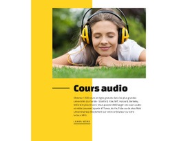 Cours Et Programmes Audio Éducatifs - Modèle D'Une Page