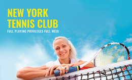 Sport Tennis Club - Professional Homepage Design