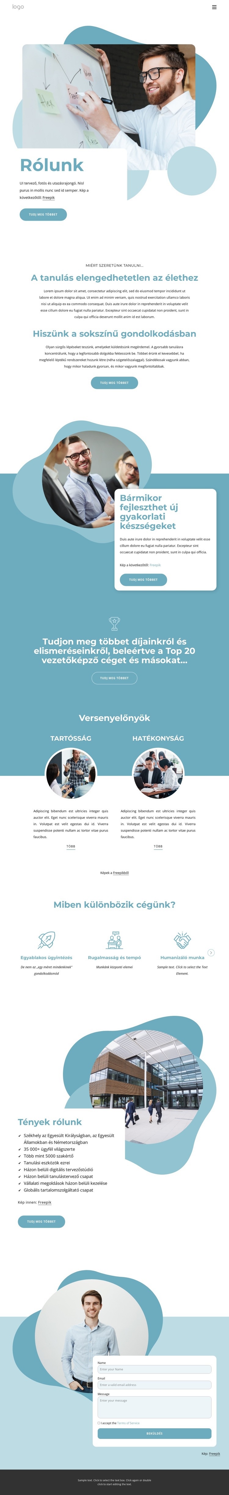 A tanulás szellemének megteremtése HTML Sablon