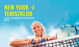 Prémium WordPress Téma A Következőhöz: Sport Teniszklub