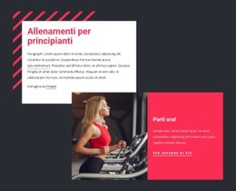 Allenamenti Per Principianti - HTML Web Page Builder