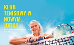 Sportowy Klub Tenisowy - Create HTML Page Online