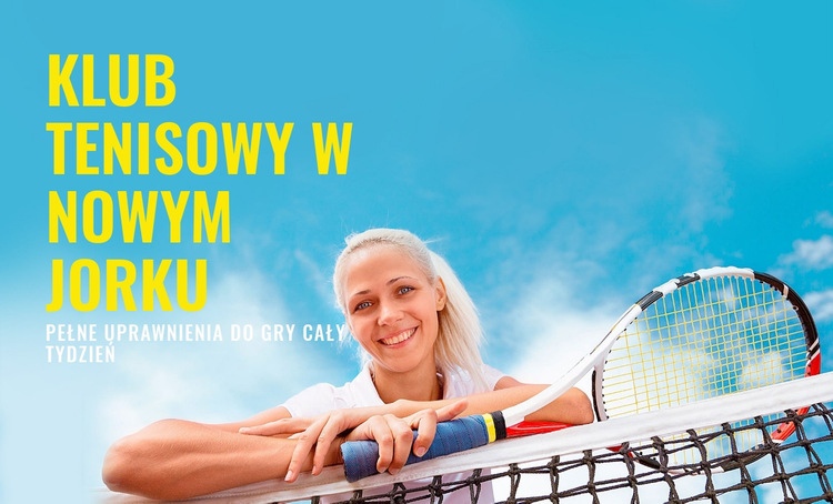 Sportowy klub tenisowy Wstęp