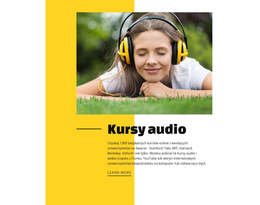 Edukacyjne Kursy I Programy Audio - Prosty Szablon Strony Internetowej