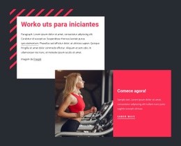 Design De Site Incrível Para Exercícios Para Iniciantes