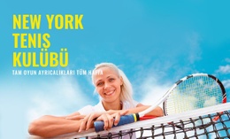 Spor Tenis Kulübü - Bir Sayfa Şablonunu Sürükleyip Bırakın