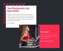 Yeni Başlayanlar Için Egzersizler - Duyarlı Web Sitesi Modeli