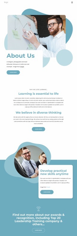 Creating A Spirit Of Learning - Web Page Design For Inspiration